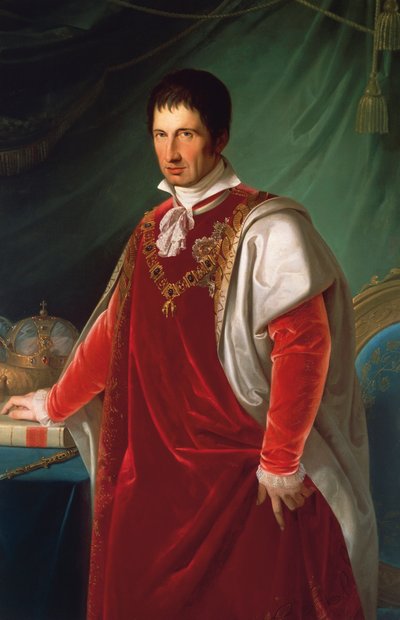 Portret van Francis IV, hertog van Modena door Adeodato Malatesta or Malatesti
