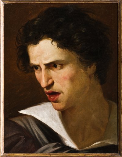 Portret van een man of De gekke man door Adeodato Malatesta or Malatesti