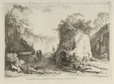 Vue du Tombeau de Virgile uit Differentes vues dessinées d