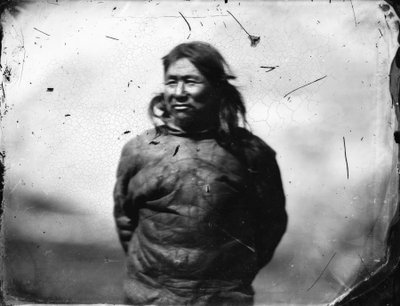 Een van de Groenlandse Inuit door Admiral Edward Augustus Inglefield