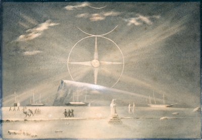 Para Selance of Arctische Maan, ca. 1850-51 door Admiral Pelham Aldrich