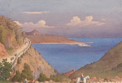 Fort van Suda [Souda], en ingang naar Suda Baai, Candia [Kreta], 24 okt. 1857 door Admiral Sir Edward Gennys Fanshawe