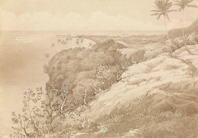 Matavai Bay en Point Venus, Tahiti, 24 aug 1849 [Society Islands] door Admiral Sir Edward Gennys Fanshawe