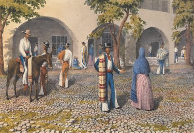 Mexicanen, Plaza in Tepic, 19 augustus - 13 augustus 1850 door Admiral Sir Edward Gennys Fanshawe