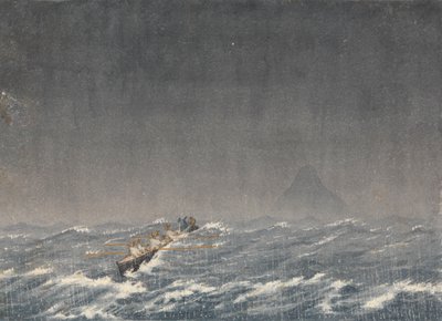Buiten ankerplaats in een bui, Mazatlan [Mexico], 22 augustus 1850, 8 uur 