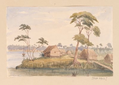 Sarawak uit West-Indië, Noord-Amerika en Borneo plakboek door Admiral Sir Edward Gennys Fanshawe