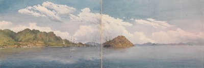 Taboga, Baai van Panama - Eilanden van Perico, heuvel over Panama enz. in de verte, maart 1850 door Admiral Sir Edward Gennys Fanshawe