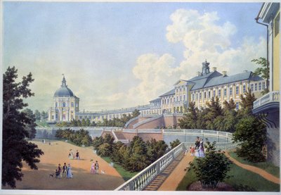 Het grote paleis van Oranienbaum door Adolf Besemann