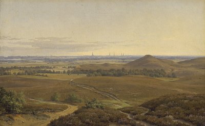 Uitzicht op Hamburg door Adolf Carl
