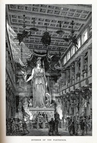 Interieur van het Parthenon, 1882 door Adolf Closs
