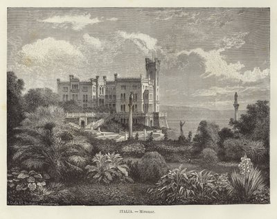 Italië - Kasteel Miramare door Adolf Closs