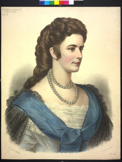 Keizerin van Oostenrijk Elisabeth door Adolf Dauthage