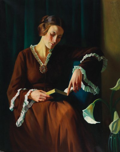 Portret van Anne Kayssler, 1924 door Adolf Erbslöh