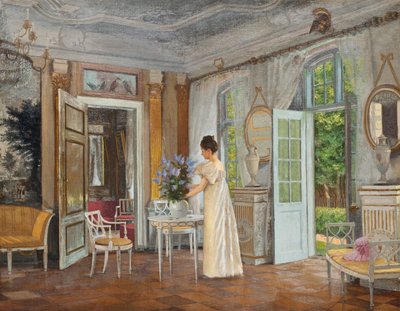 Zomerbloemen rangschikken door Adolf Heinrich Hansen