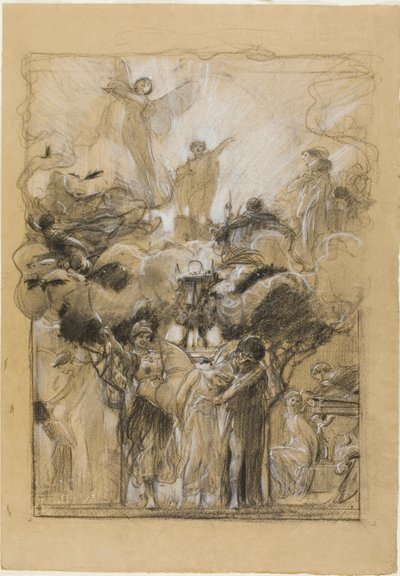 Groepscompositie uit Fantasia Enchained door Adolf Hiremy Hirschl