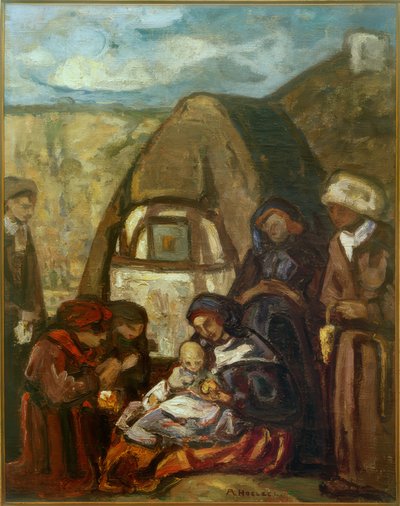 Aanbidding door Adolf Holzel