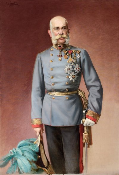 Portret van Franz Joseph I van Oostenrijk door Adolf Pirsch