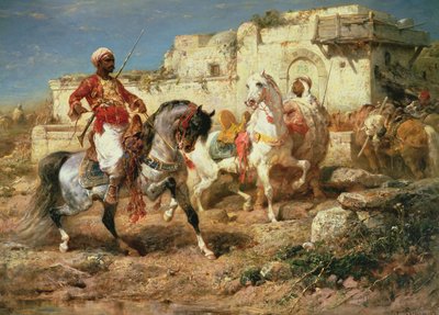 Arabische Ruiters door Adolf Schreyer