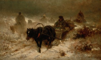 Terug naar Huis, 19e eeuw door Adolf Schreyer