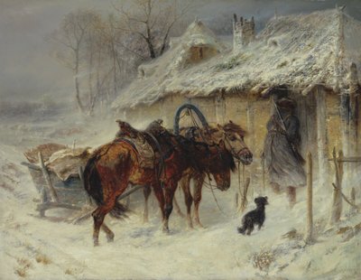 Op zoek naar smokkelaars, c.1867 door Adolf Schreyer