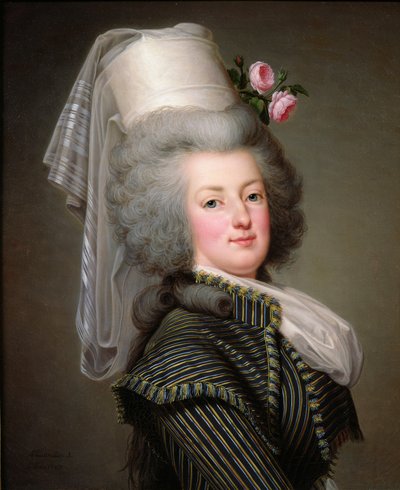 Marie-Antoinette (1755-93) van Habsburg-Lotharingen, Aartshertogin van Oostenrijk, Koningin van Frankrijk en Navarra, 1788 door Adolf Ulrich Wertmuller