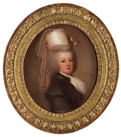 Portret van koningin Marie Antoinette van Frankrijk door Adolf Ulrich Wertmuller