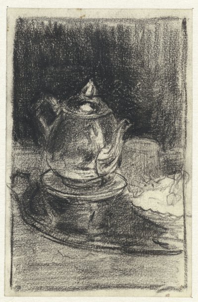 Theepot op een lichtje door Adolf le Comte