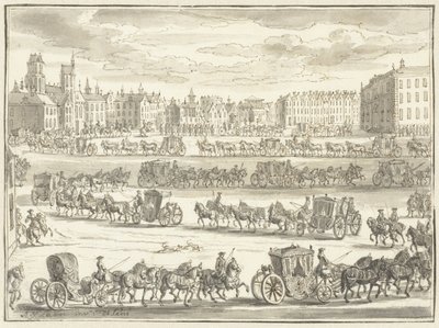 Intrede van Cornelis Hop als ambassadeur te Parijs, 23 juni 1719 door Adolf van der Laan