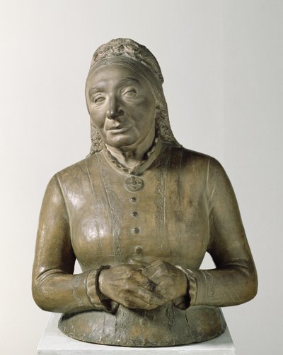 Portret van Marie Fielder (1819-1901), 1882 door Adolf von Hildebrand