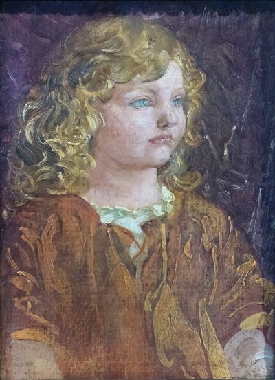 Portret van Adriana, dochter van de kunstenaar door Adolfo de Carolis