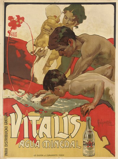 Advertentieposter voor het mineraalwater 