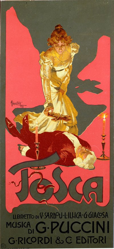Poster in Liberty-stijl voor de opera 