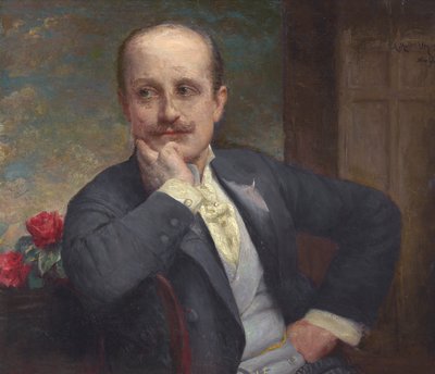 Adolfo Müller-Ury Zelfportret door Adolfo Müller Ury