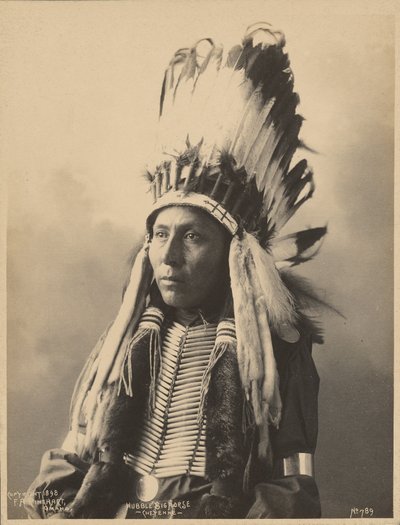 [Hubble Big Horse, van het Tsistsistas Volk]. door Adolph F. Muhr