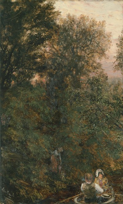 Boottocht, 1892 door Adolph Menzel