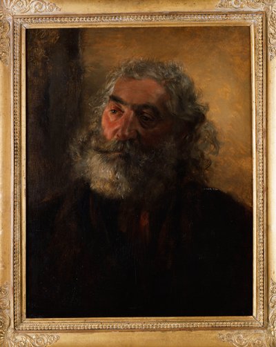 Portret van een bebaarde Man, 1855 door Adolph Menzel