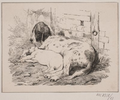 De twee vrienden door Johan Adolph Kittendorff