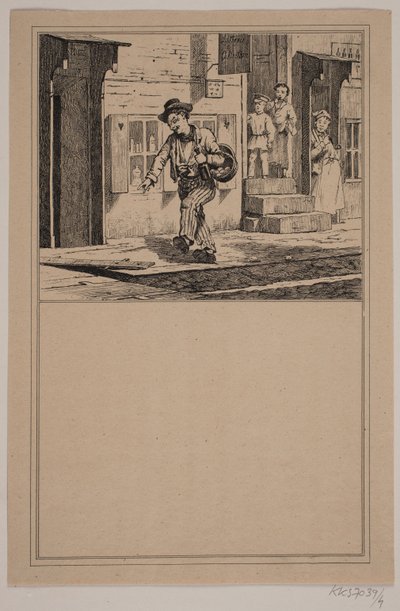 De dronkaard. Nr. 3. in Chr. Winther en M. Rørbye, "25 Afbeeldingen voor kleine kinderen" door Johan Adolph Kittendorff
