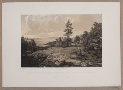 Uitzicht over Skjærgården bij Elleholm in Blekinge door Johan Adolph Kittendorff