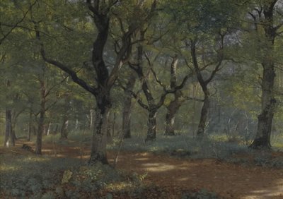 In het bos door Adolph Larsen