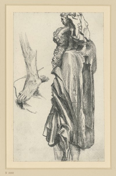 Christophorus van de Apostelmeester van Freiberg in Dresden door Adolph Menzel
