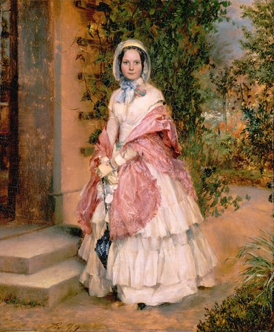 Clara Ilgner (later mevrouw Schmidt von Knobelsdorff) door Adolph Menzel