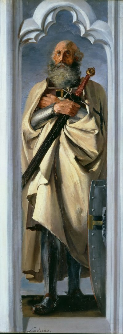 Luther Luder von Braunschweig, Grootmeester van de Teutoonse Ridders, 1846 door Adolph Menzel