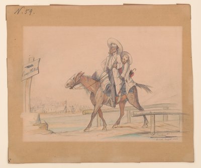 Henry Von Trebra en Louis V. Trebra arriveren in Camp Morton, Indpls van hun boerderij in Madison, Ill. door Adolph Metzner