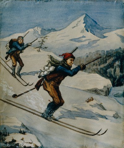Vogeljagers door Adolph Tidemand