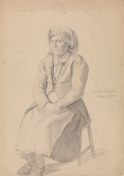 Britta Peersdotter Reisæter, Ullensvang door Adolph Tidemand