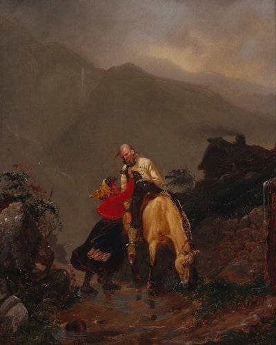 Van de kerk door Adolph Tidemand