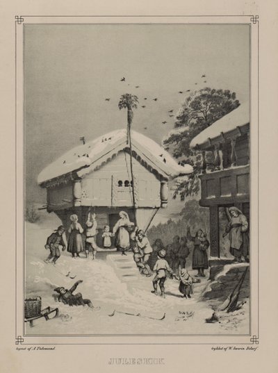 Illustratie uit het boek Noorwegen voorgesteld in tekeningen van Asbjørnsen, P.Chr. en uitgegeven door Chr. Tønsberg (no, 1848) door Adolph Tidemand