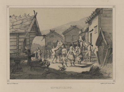 Illustratie uit het boek Noorwegen voorgesteld in tekeningen van Asbjørnsen, P.Chr. en uitgegeven door Chr. Tønsberg (no, 1848) door Adolph Tidemand