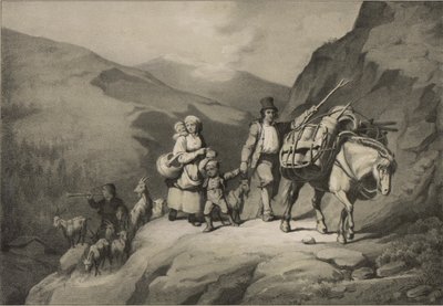Illustratie uit het boek Noorwegen voorgesteld in tekeningen van Asbjørnsen, P.Chr. en uitgegeven door Chr. Tønsberg (no, 1848) door Adolph Tidemand